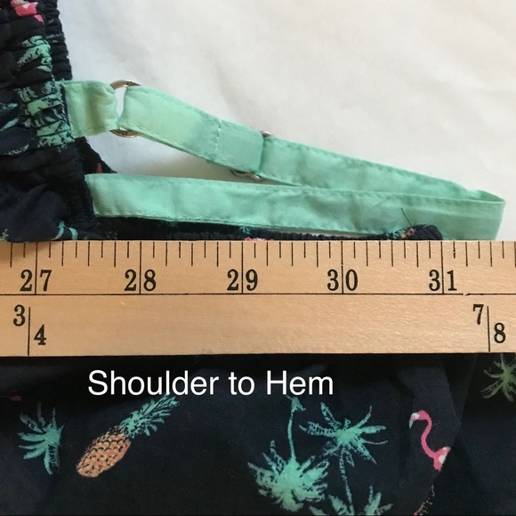 Abercrombie Kids off the Shoulder Flamingo Dress - Picture 5 of 6